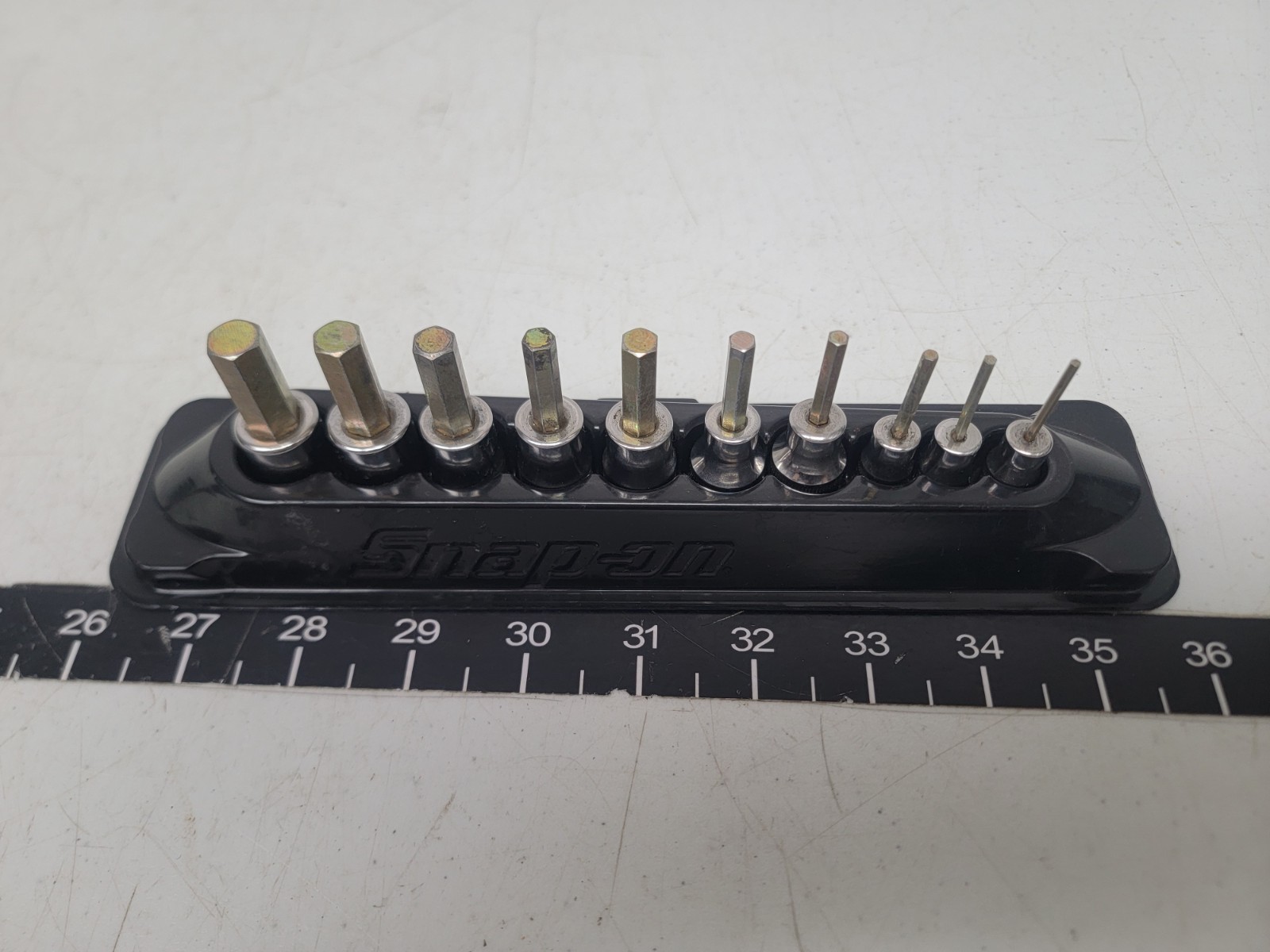 Snap On 10pc Metric Hex Bit Socket Driver Set, 1/4 And 3/8 Dr..210EFTAMY