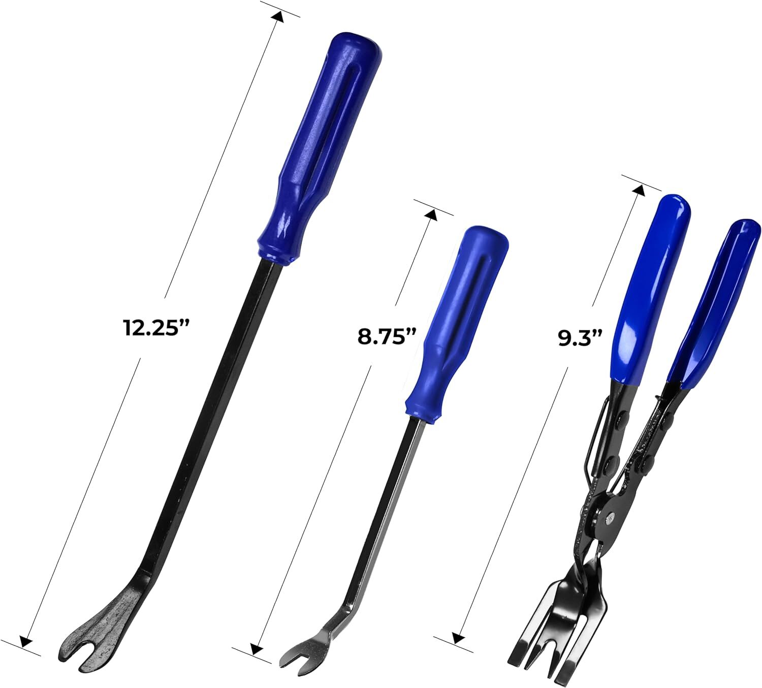 Auto Blue Fastener Puller Repair Clip Pliers Trim Upholstery Pry Removal Tool US