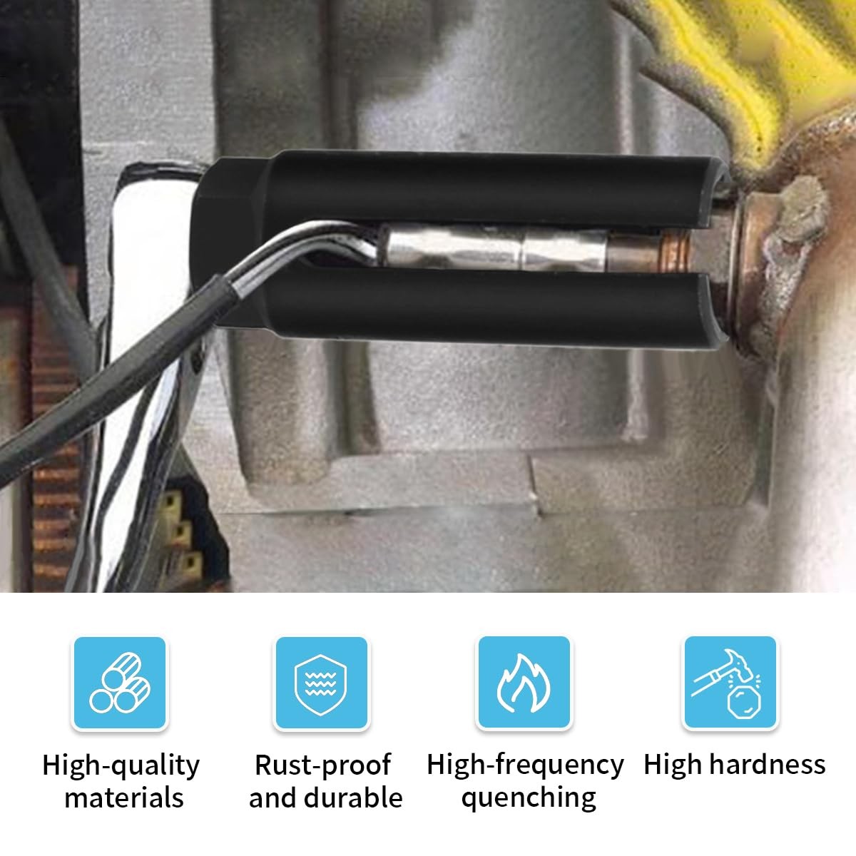Car Oxygen Sensor Socket with Side Wire Cutout, 3/8 Inch Drive ×7/8 Inch 22mm…