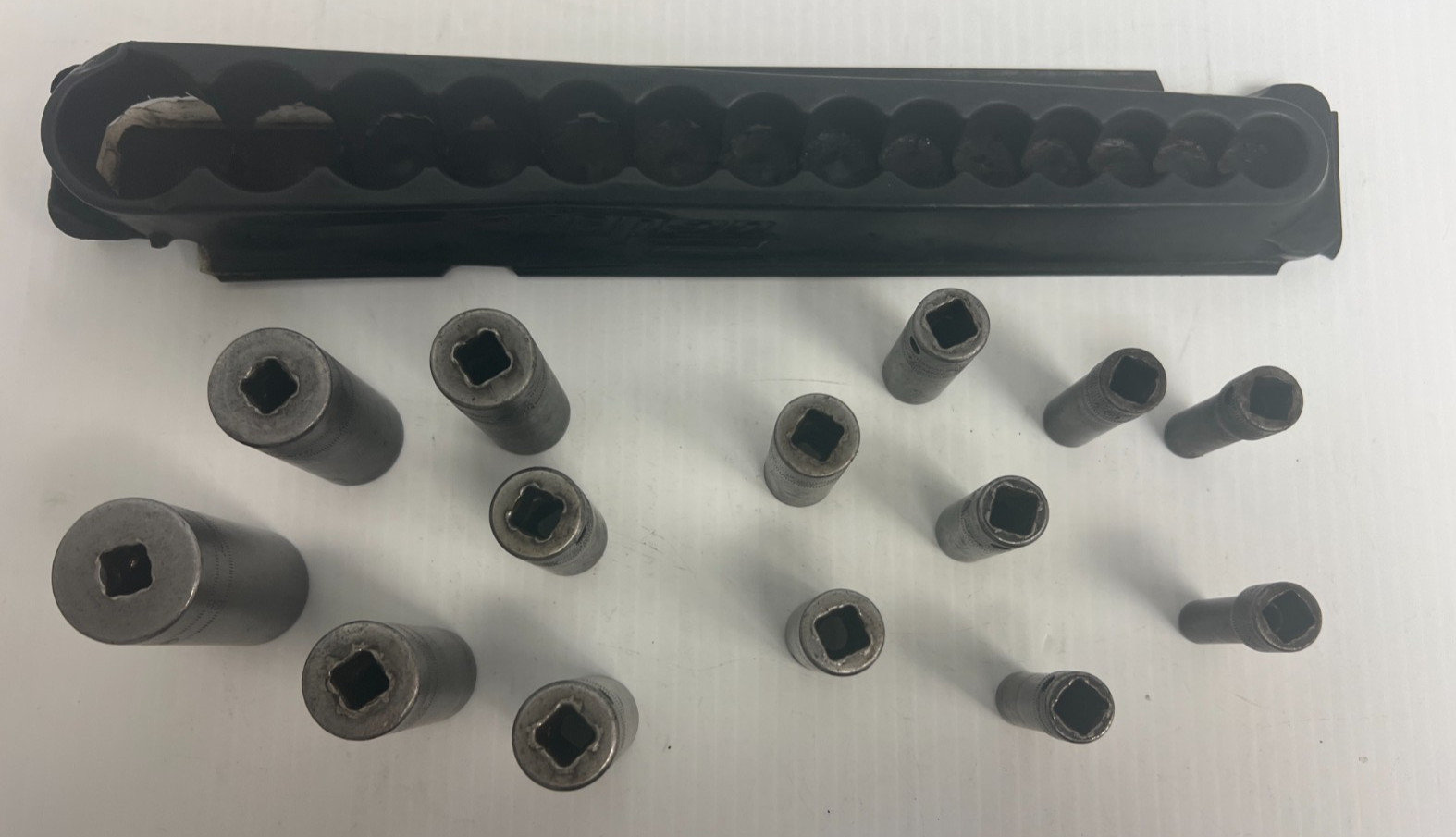 Snap-on 3/8″ Flank Drive Deep Metric 6pt 8-24mm Impact 14 pc Socket Set