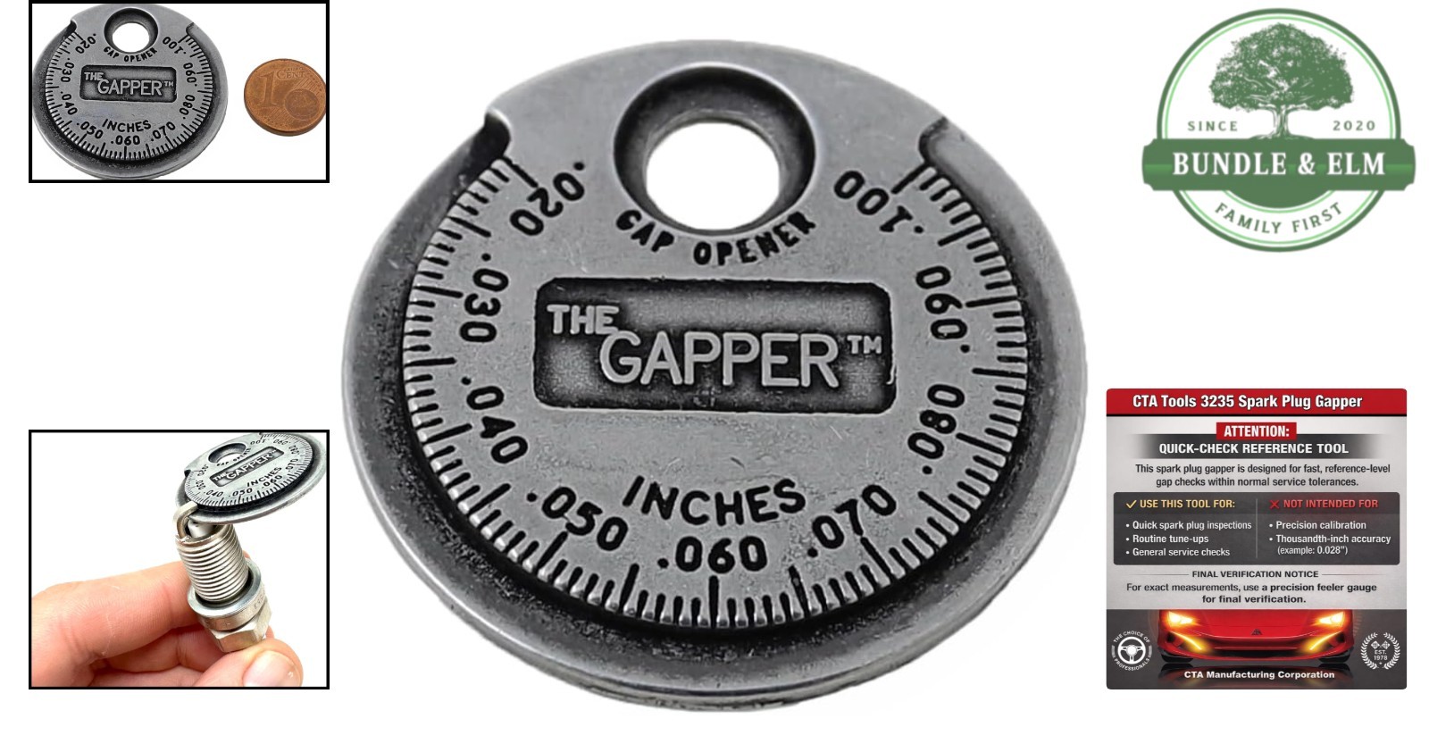 Efficient Ramp-Type Spark Plug Gapper for Vehicle Specific Fits and Maintenance