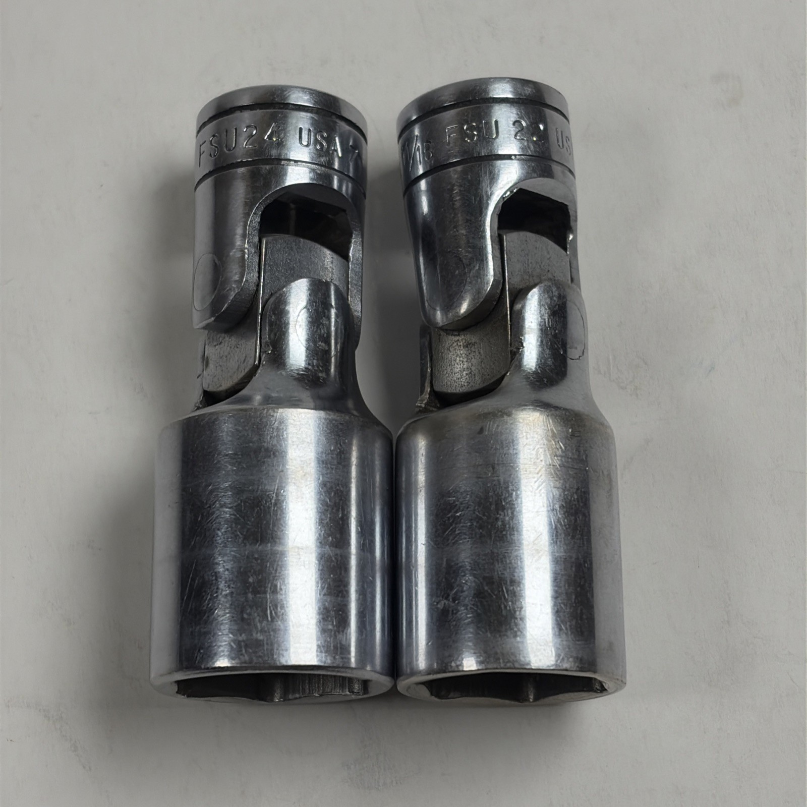 Snap-on FS24 & FS 22 Swivel Sockets 3/8″ Drive 6 Pt Universal Chrome