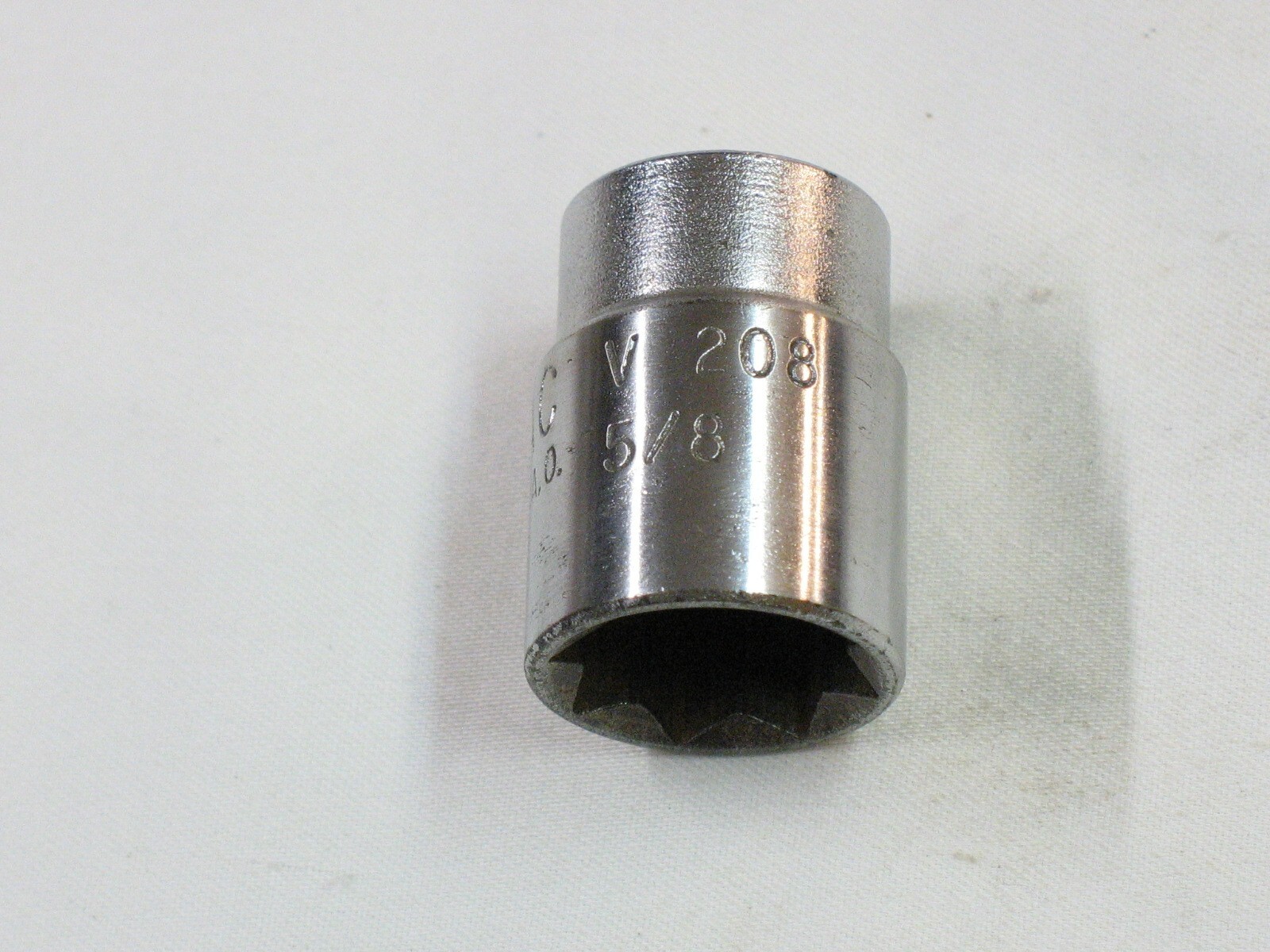 Mac Sabina Tools 5/8 Double Square / 8 Point 1/2 Drive Shallow Socket V208