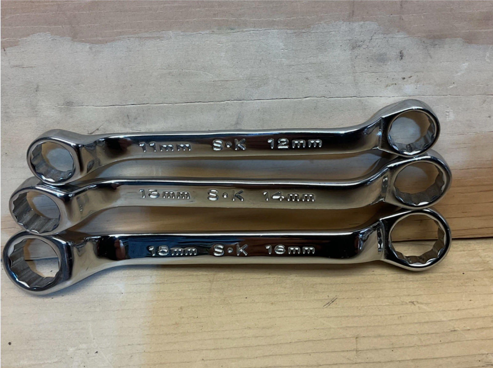 For 3 SK ) MetricTools USA 11,12;13,14;15,16, Box End Wrench Short Offset Stubby