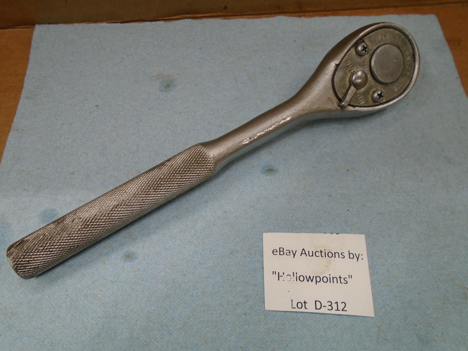 Penens Corp. USA 1/2″ Drive Ratchet No. 1661 Vintage Tool 9.6″ long D312