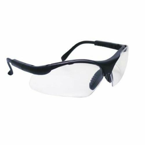 SAS Safety SAS541-0000 Sidewinders Safety Glasses – Black Frames-Clear Lens