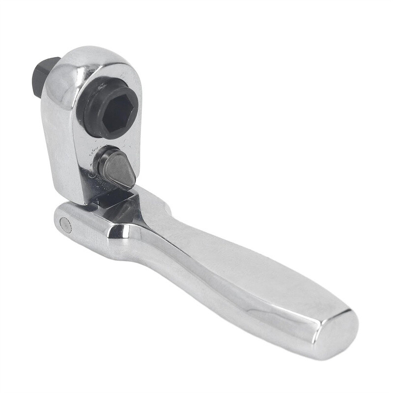 2 in 1 Drive Ratchet Handle Wrench Socket Spanner Tool 1/4″ 72-Tooth Flexi Head