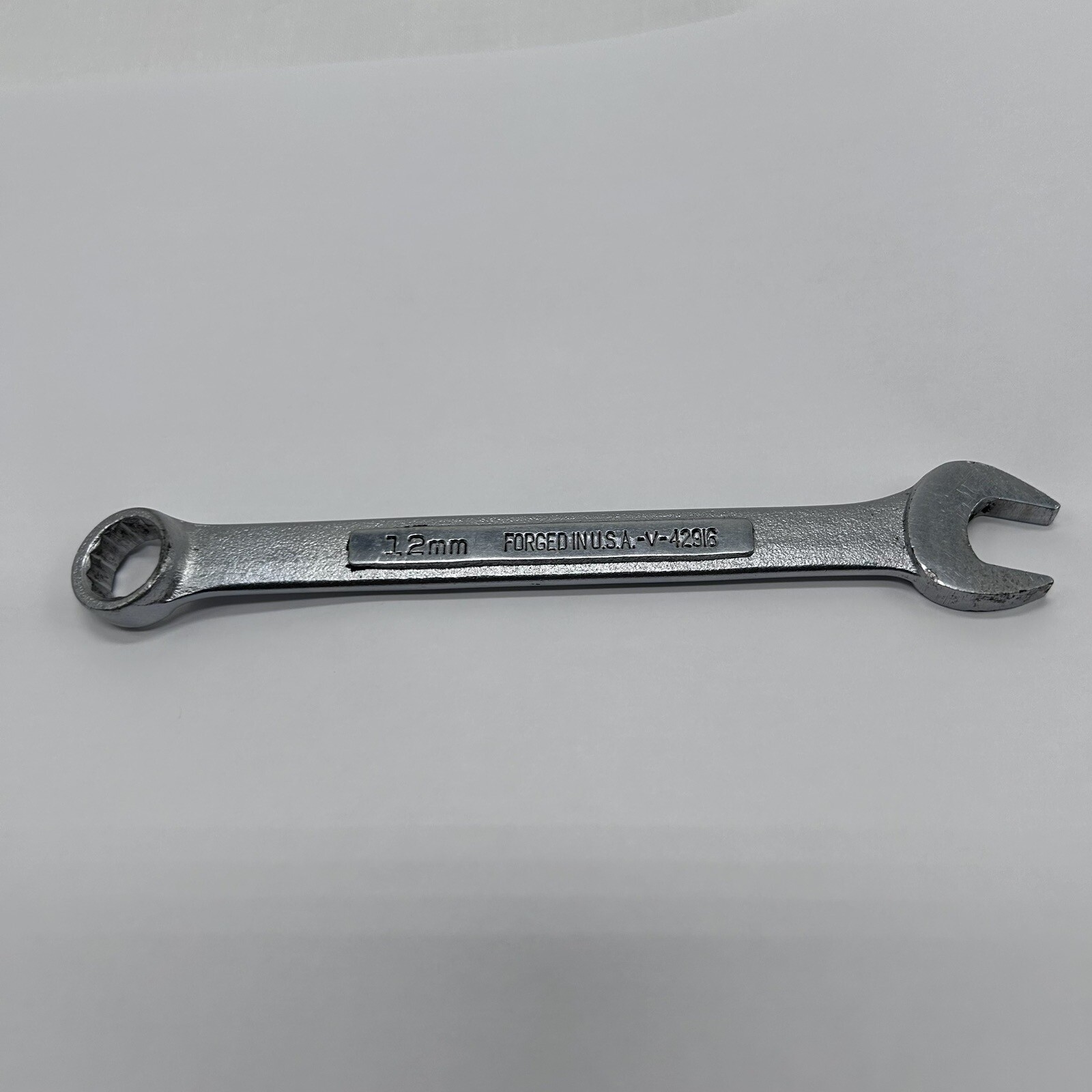 Vintage Craftsman 12mm Metric 12-Point Combination Wrench -V- 42916 FORGED USA