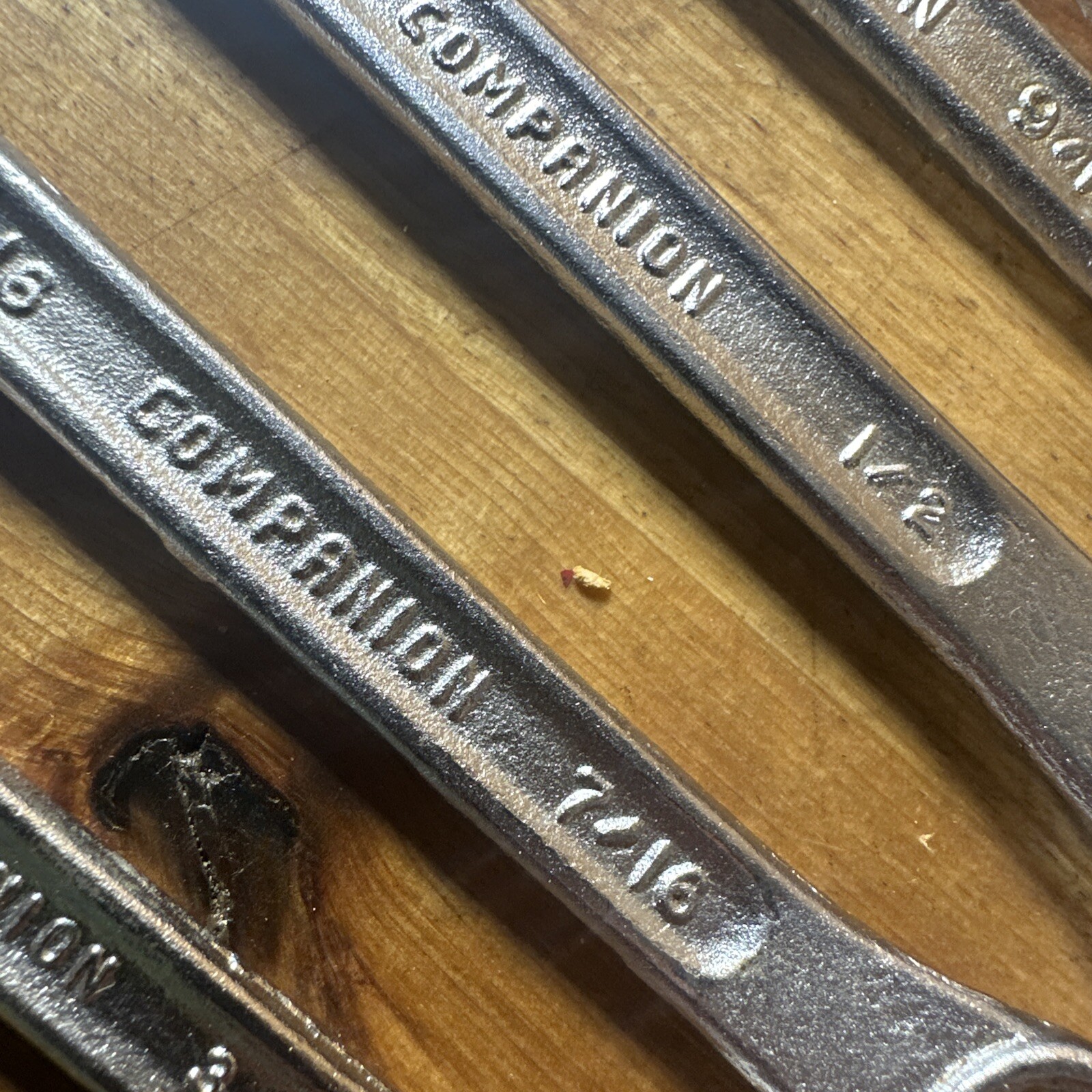 Vintage Sears Companion USA Combination Wrench Set 6 Pc. SAE 3/8-11/16 Inch