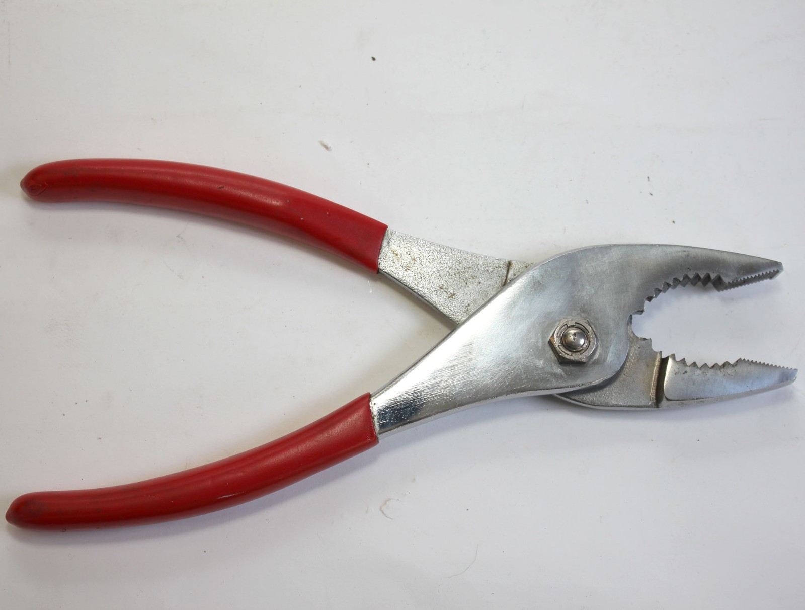 Snap-On USA No. 49P Slip Joint Pliers Red Grips 9″ long 1991 Date Made in USA