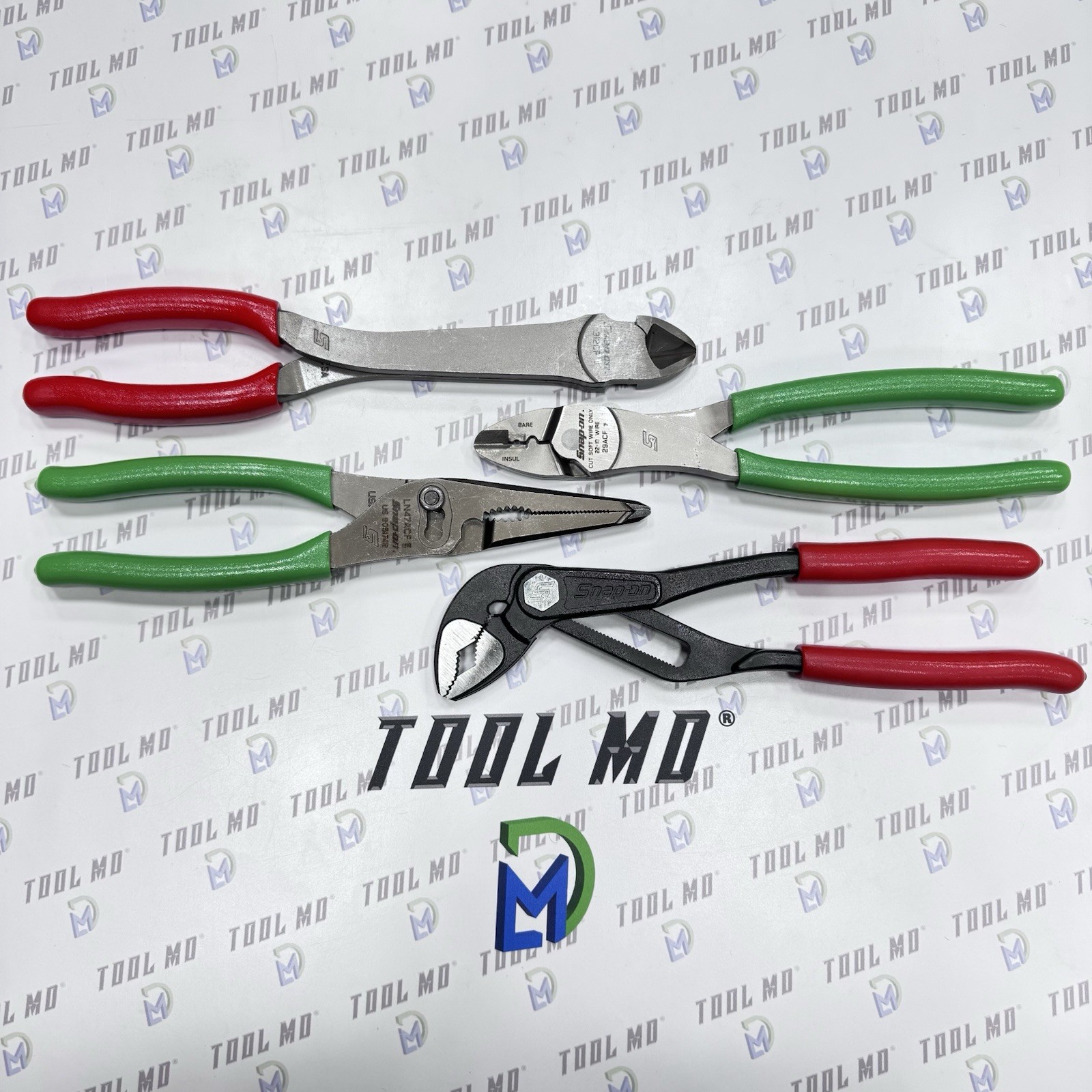 Snap-on Tools USA NEW 4pc Assorted Plier Set w/ To-Go Bag LN47ACF 312CF