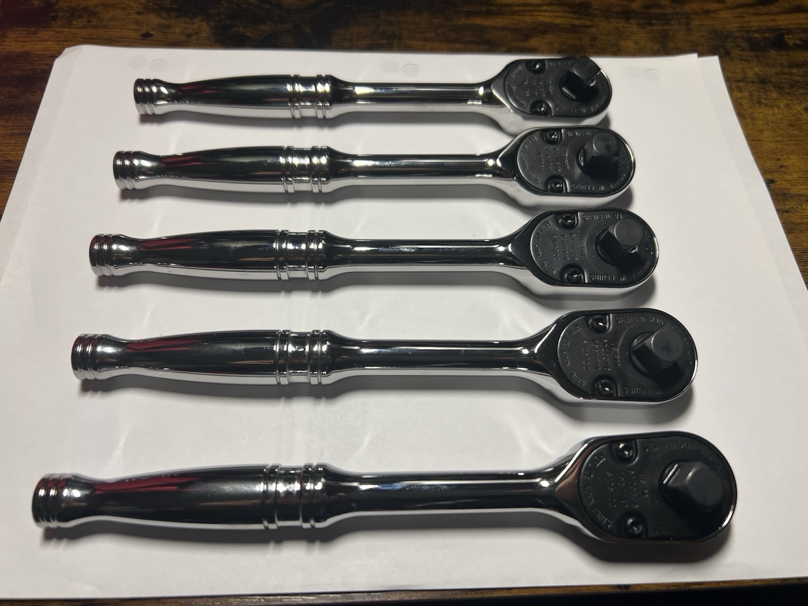 Snap-on Tools USA NEW 3/8″ Drive Fine Tooth Standard Handle Chrome Ratchet F80