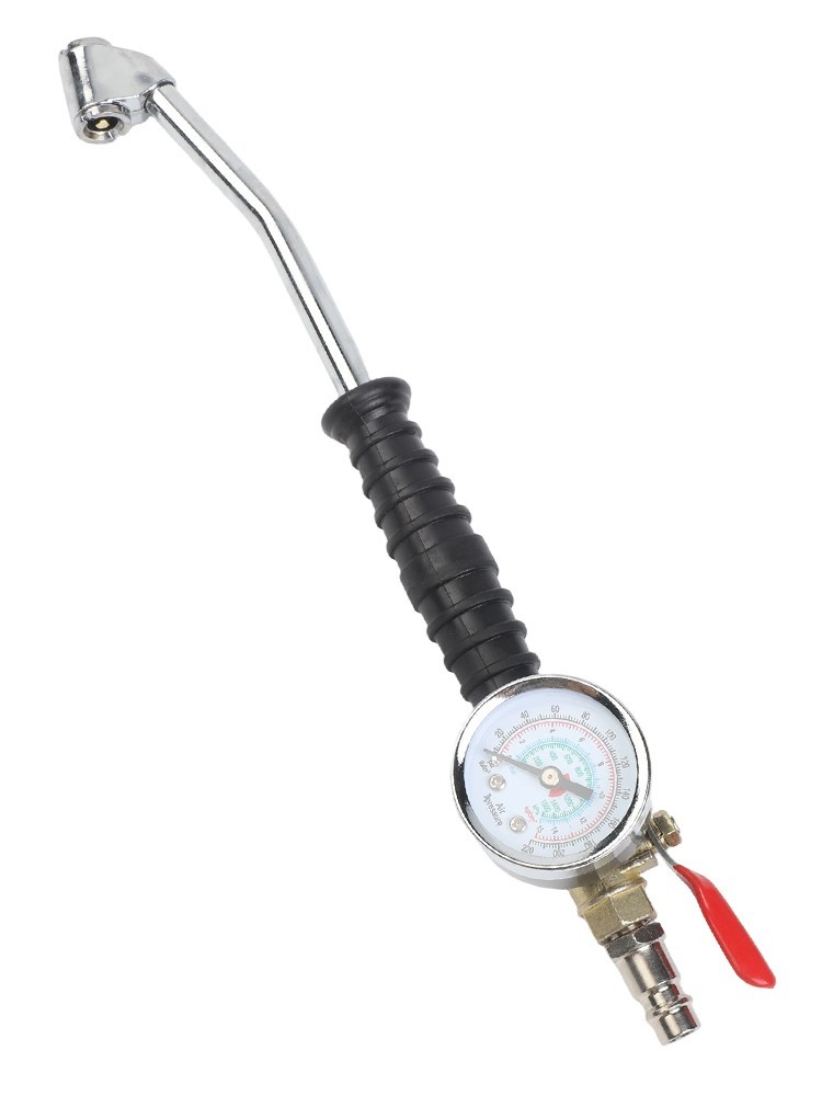 Portable 220 PSI Tire Inflator with Valve and Gauge for Vehicle Owners