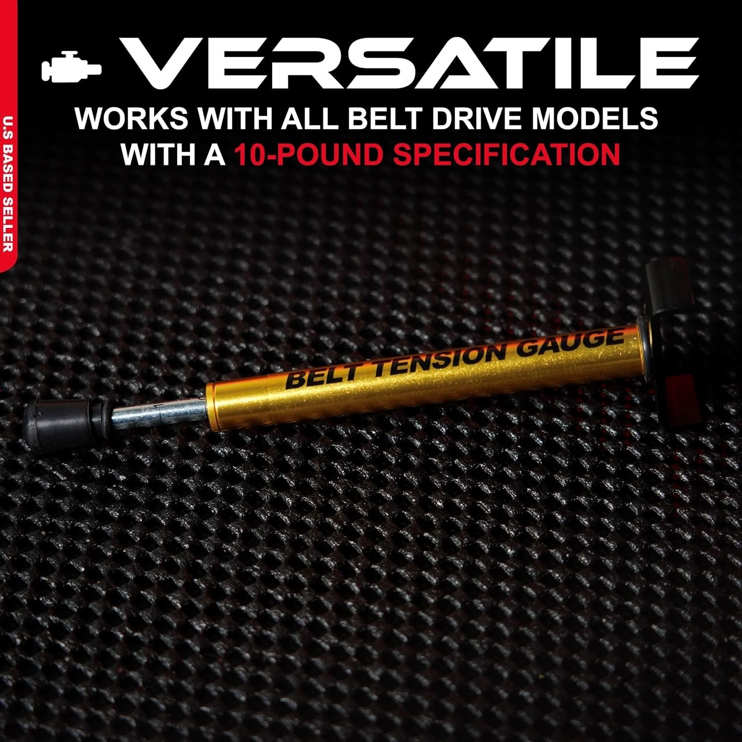 Accurate Belt Tension Gauge 10 lbs Universal Fit Metal Automotive Tool