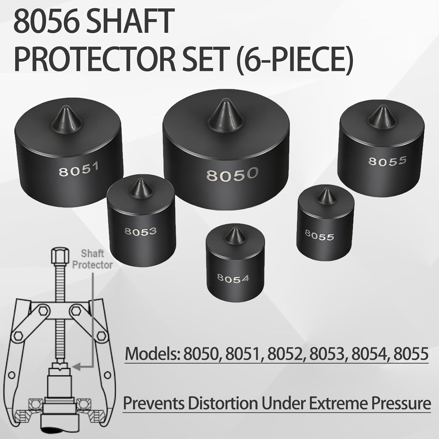 8056 Shaft Protector Set & 7393 Gear and Pulley Puller & 522 Large Gear Puller