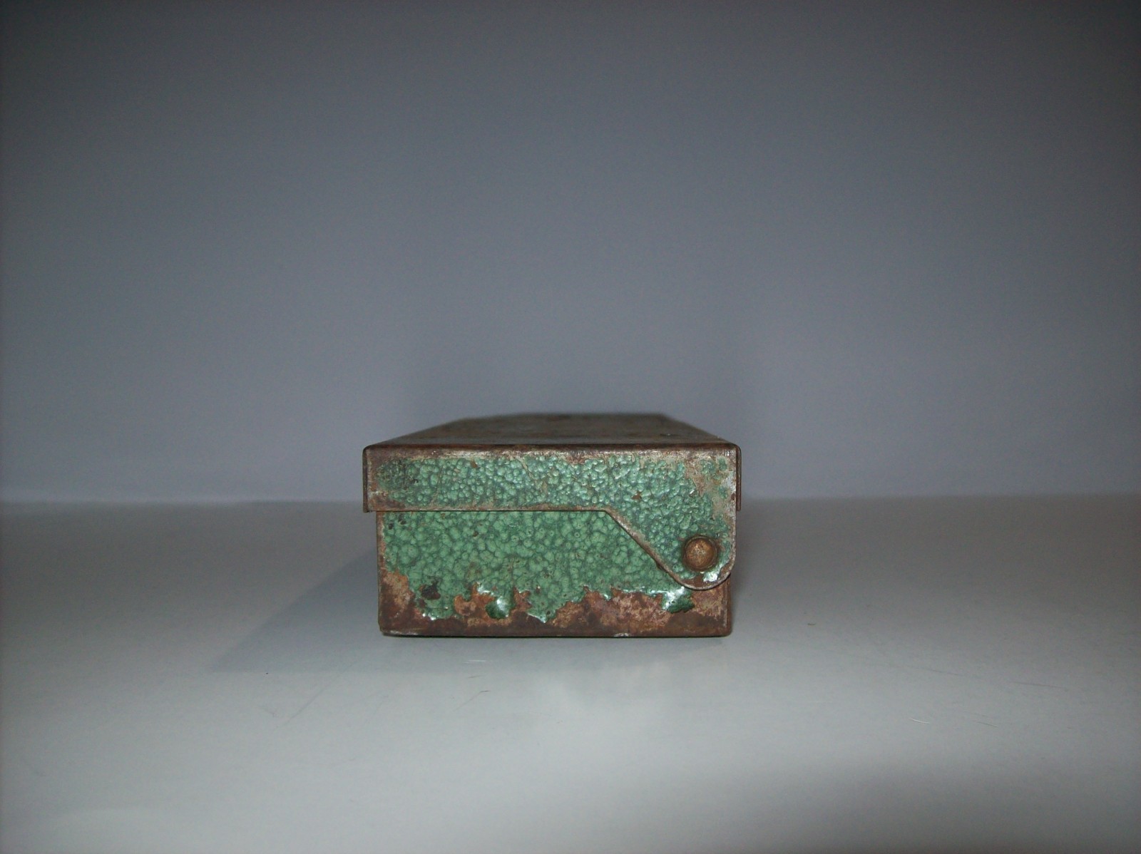 EMPTY Vintage S-K Tools Green Metal Socket Set Case Box, 15″L x 3″ W x 1.5″ T