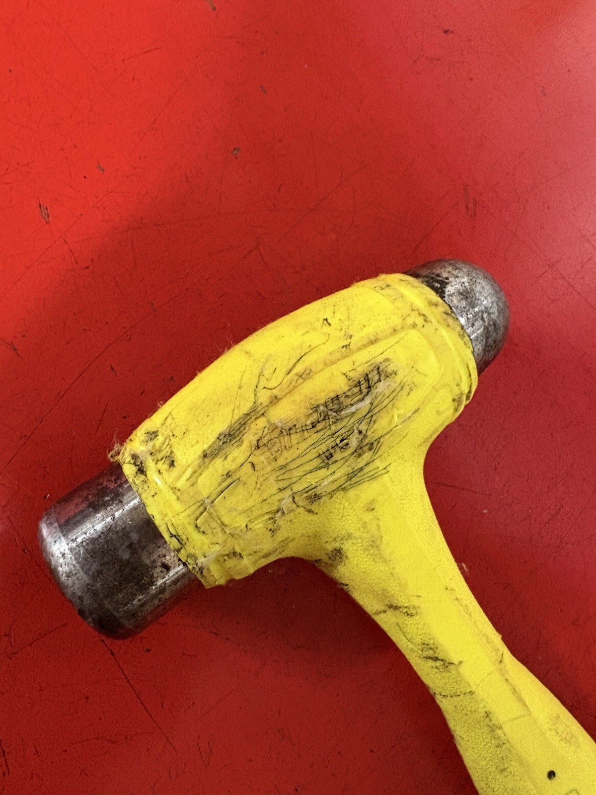 Snap-on Tools USA 24oz/650g HIVIZ YELLOW Soft Grip Dead Blow Hammer HBBD24HV