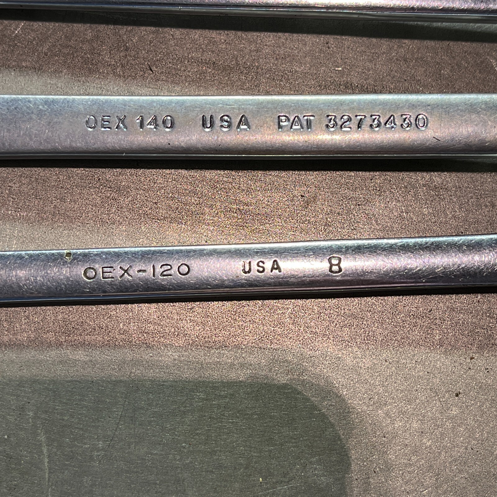 SNAP-ON OEX120 OEX140 OEX160 OEX180 Combination Wrench 4 pc Set 3/8″-9/16″