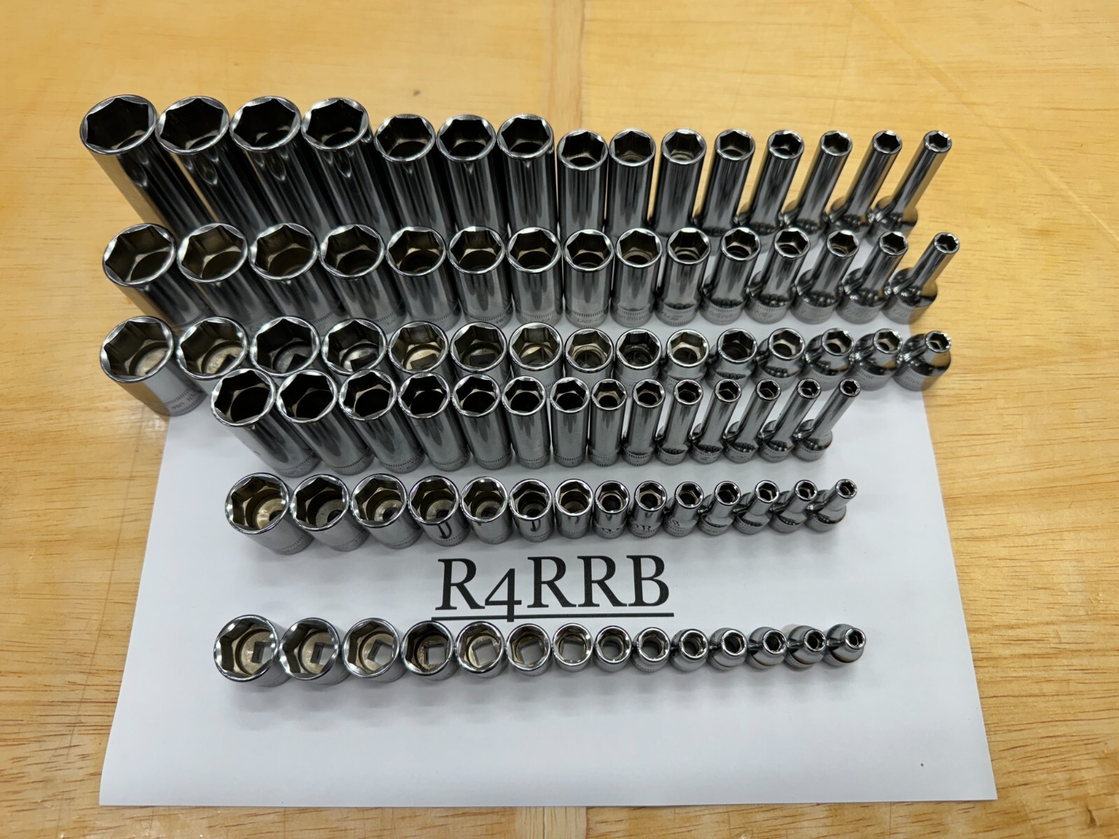 Snap-on Tools USA NEW 87pc 1/4 & 3/8″ Drive Metric 6PT Chrome MASTER SOCKET SET