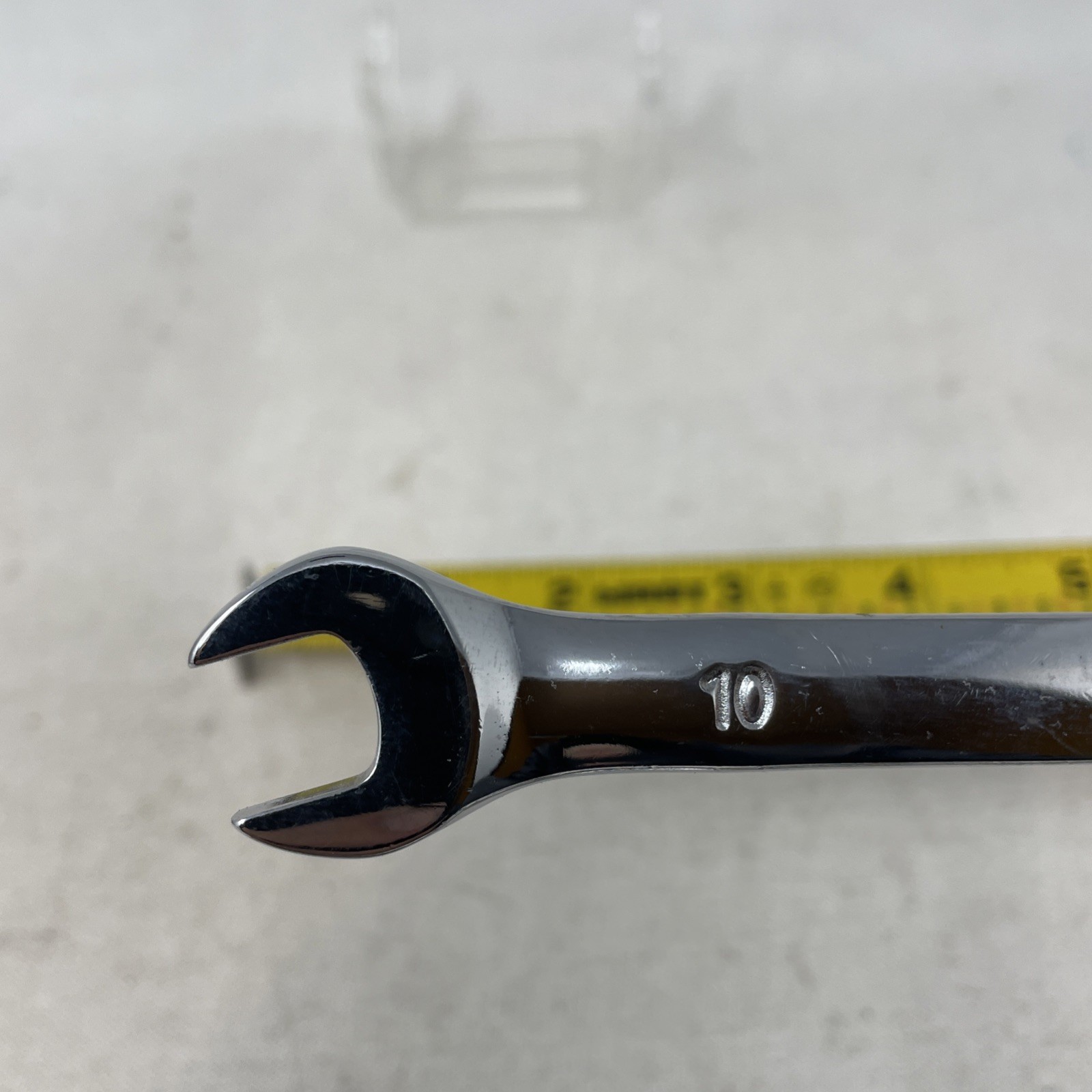 Chrome Vadnium 10 mm Ratchet Wrench/ Open End Combo Wrench 6” Long