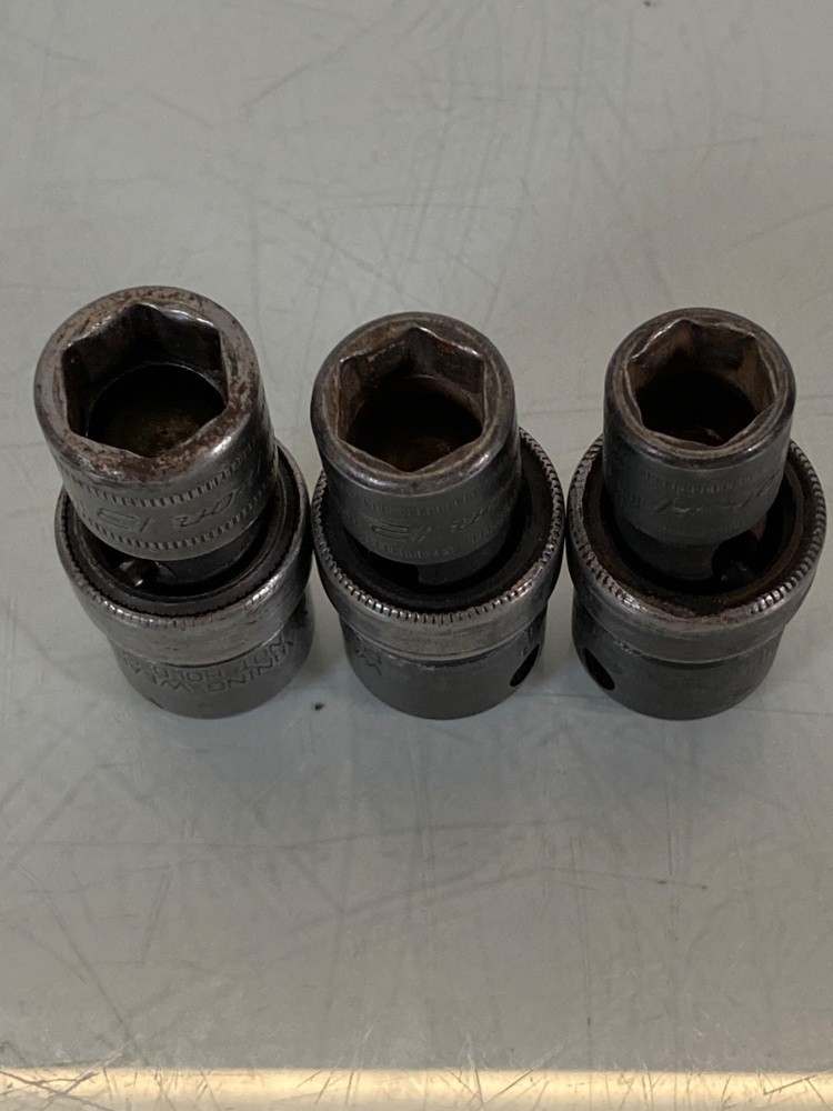 Snap-on 3/8″ 212IPFM Drive 6 Point Metric Swivel Impact Socket Set 11PC 9mm-19mm