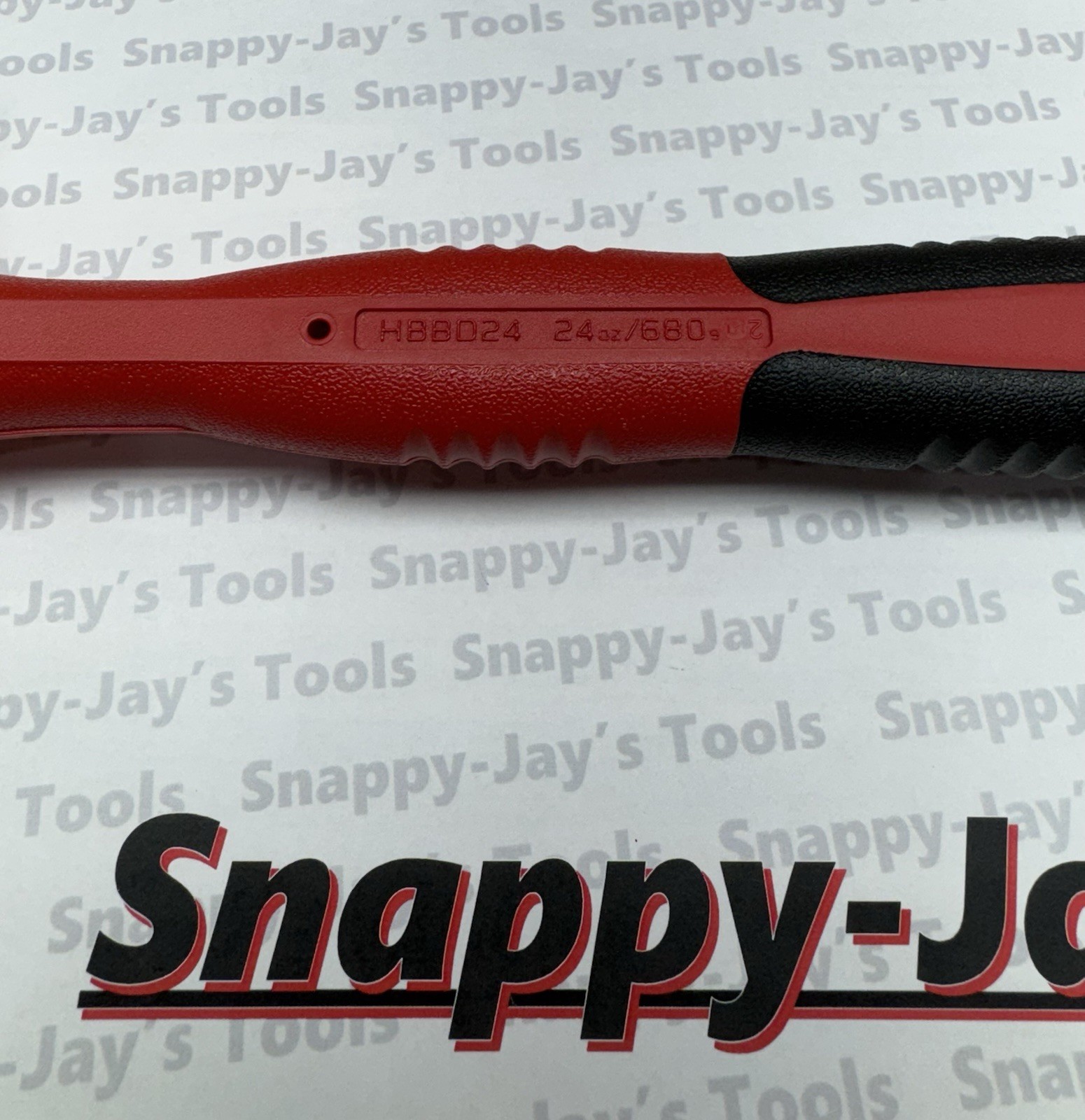 Snap-on Tools USA NEW 24oz/680g RED Soft Grip Dead Blow Hammer HBBD24R