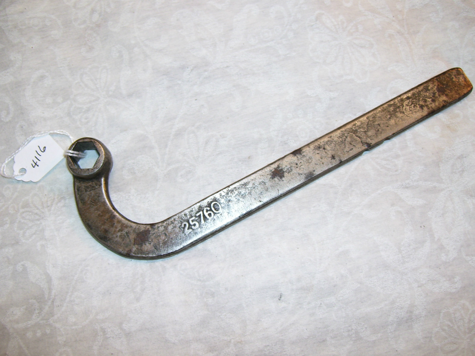 Wrench, Vintage 1/2″ Hexagon No. 25760 wrench, Used on Cylinder Head Bolts?