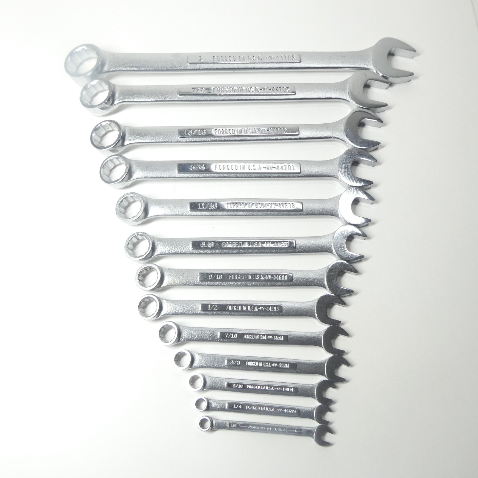 Craftsman USA Combination Wrenches Lot of 13 – 1/4 to 1 Inch VV Series SAE