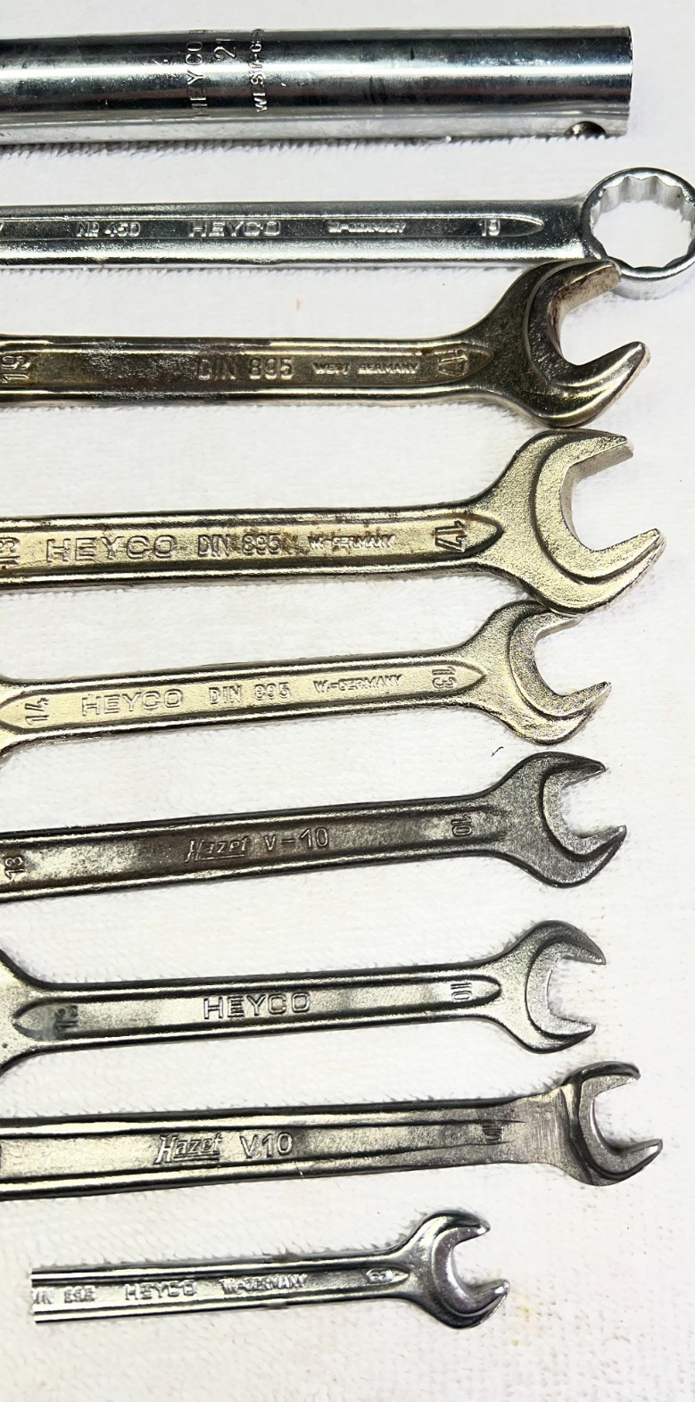 Heyco/Hazet wrenches Metric Multiple styles and sizes lot of 8.5