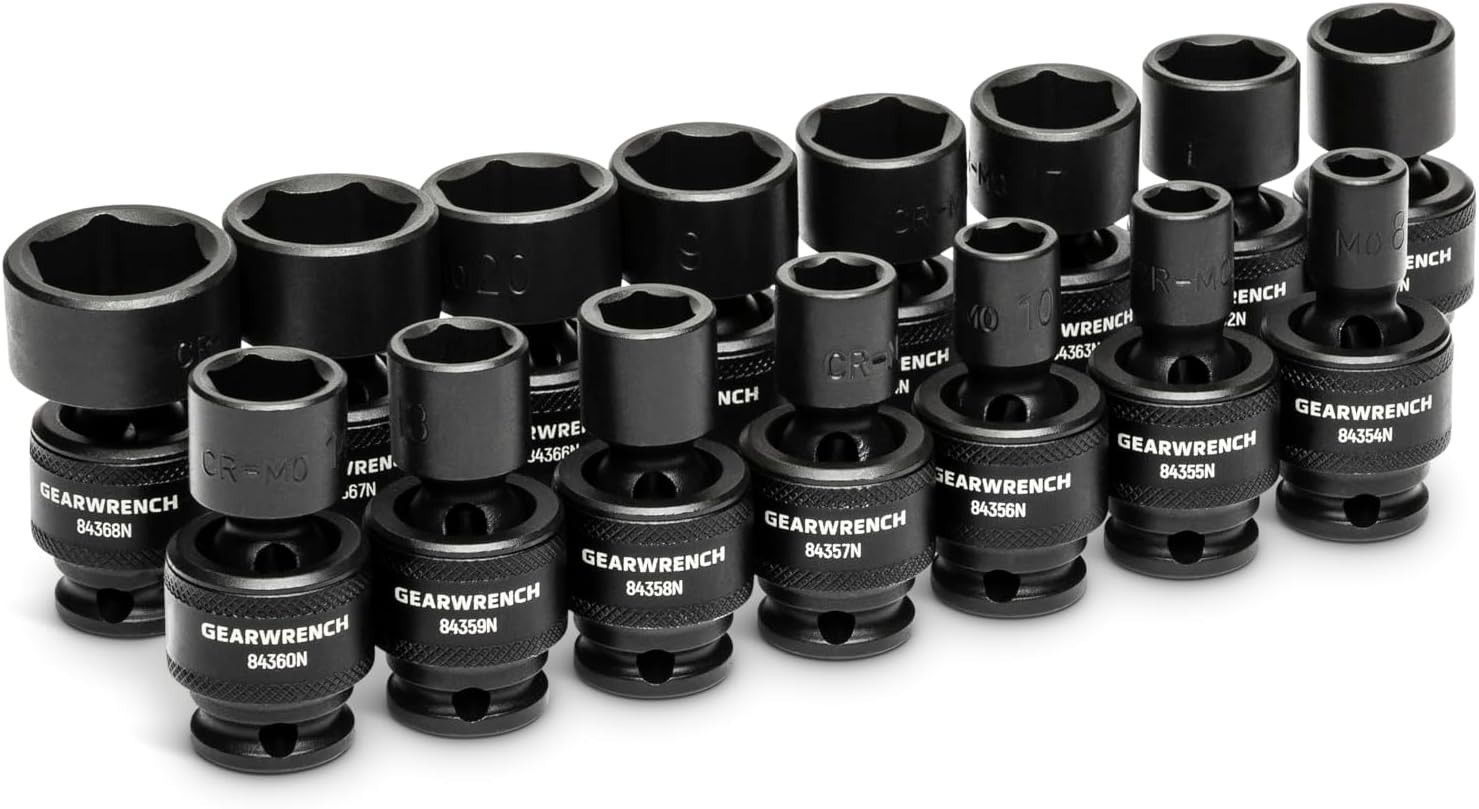 Heavy-Duty 15-Piece 3/8» Drive Impact Socket Set – Chrome Molybdenum Strength