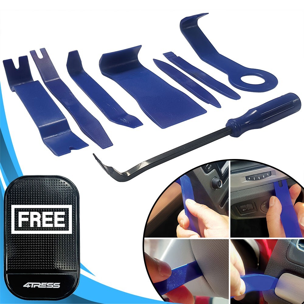 Car Interior Audio Plastic Dash Door Panel Trim Removal Pry 8Pcs Tool Kit L34+M
