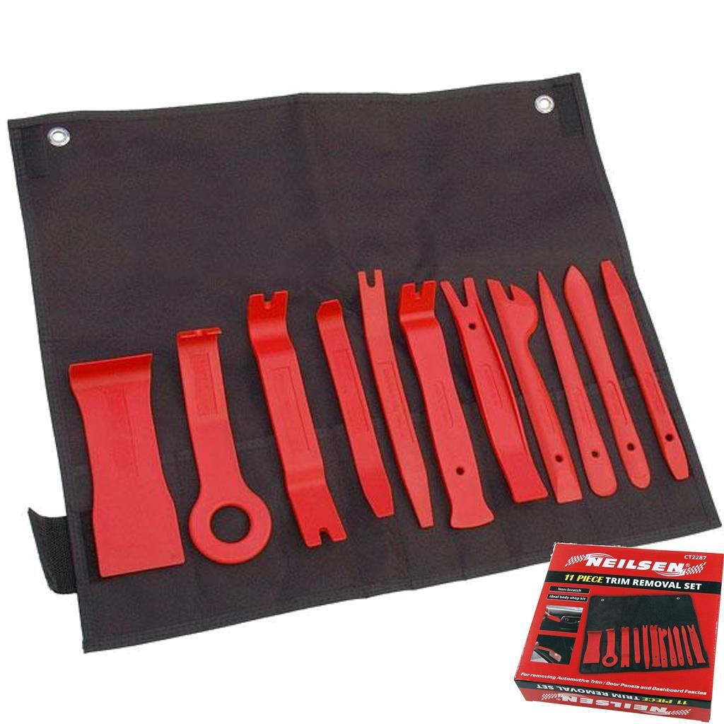 Neilsen 11pc Car Door Plastic Trim Panel Dash Installation Removal Pry Tools