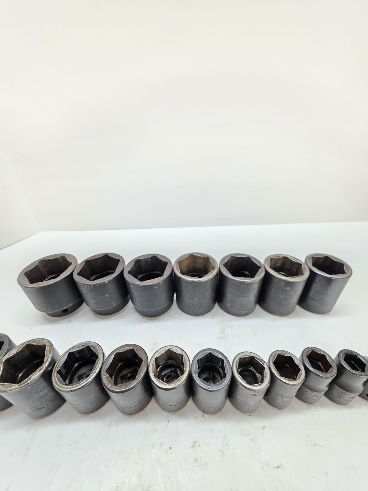 SNAP-ON 1/2″ DRIVE 18PC SAE SHALLOW 6PT IMPACT SOCKET SET 3/8- 1 1/2″ 320IM