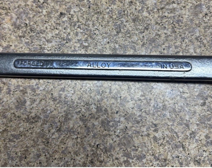 S-K Tools 1-1/8″ SAE Combination 12 Point Pt Wrench C-36 USA 88236 15.5” EUC