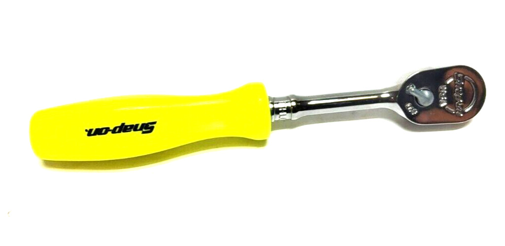 NEW Snap-on™ 1/4″ drive 6 7/8″ long Hi-Viz Handled Ratchet THLD72HV Dual 80 Tech