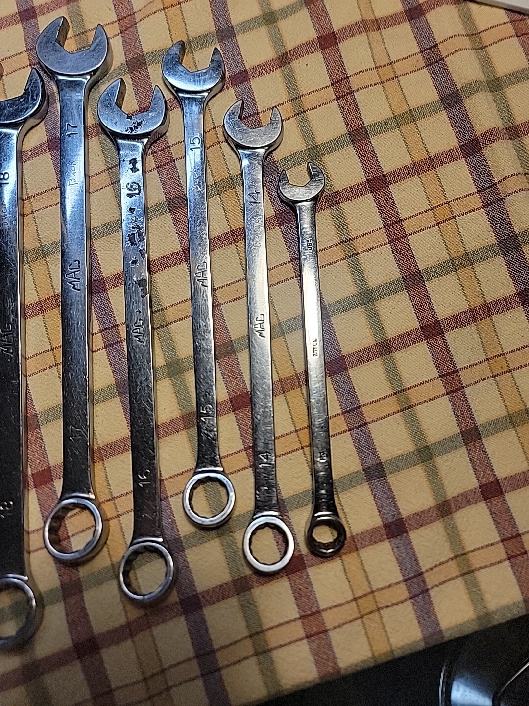 MAC Metric Range From M11CL – M23CL Combination Wrench Set 9 Pieces