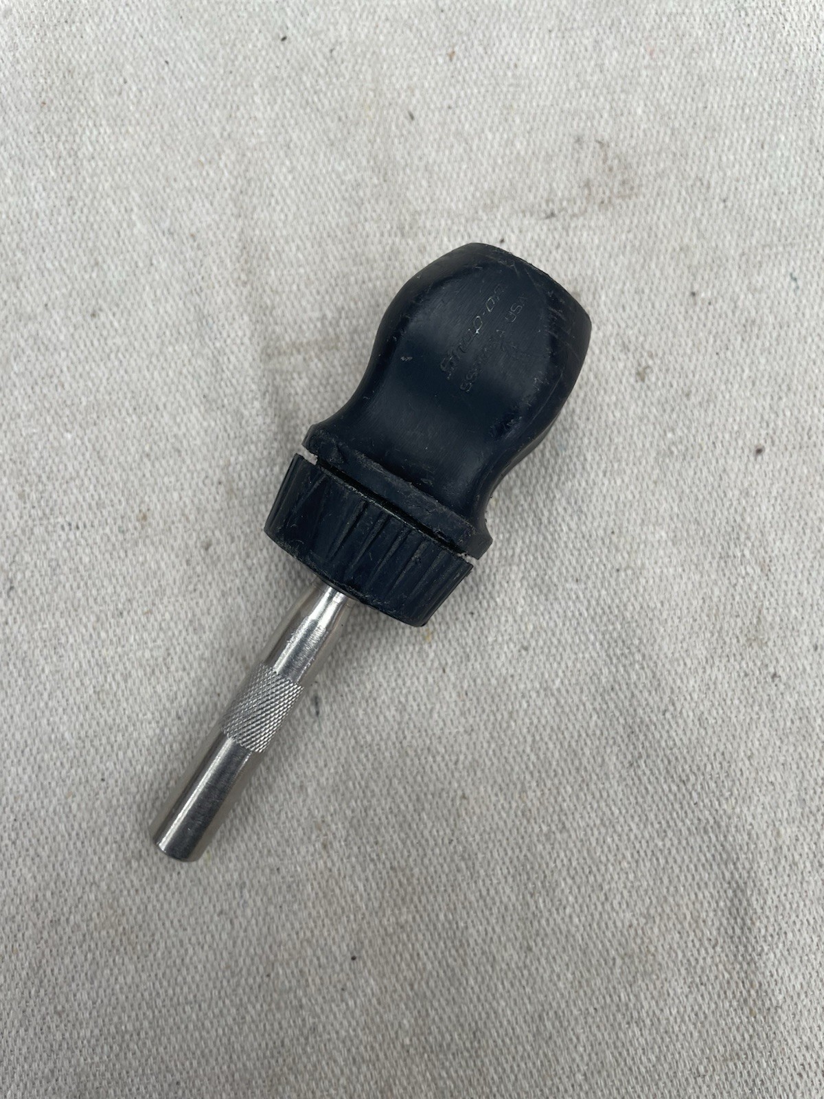 Snap-On SSDMR1A Black Stubby Ratcheting Magnetic Screwdriver USA