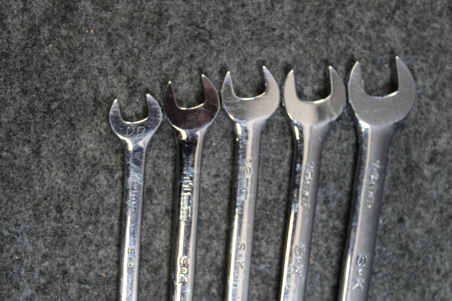 SK Tools Metric Flex Head Combination Wrench Set 10mm-19mm w/Tray (458903)