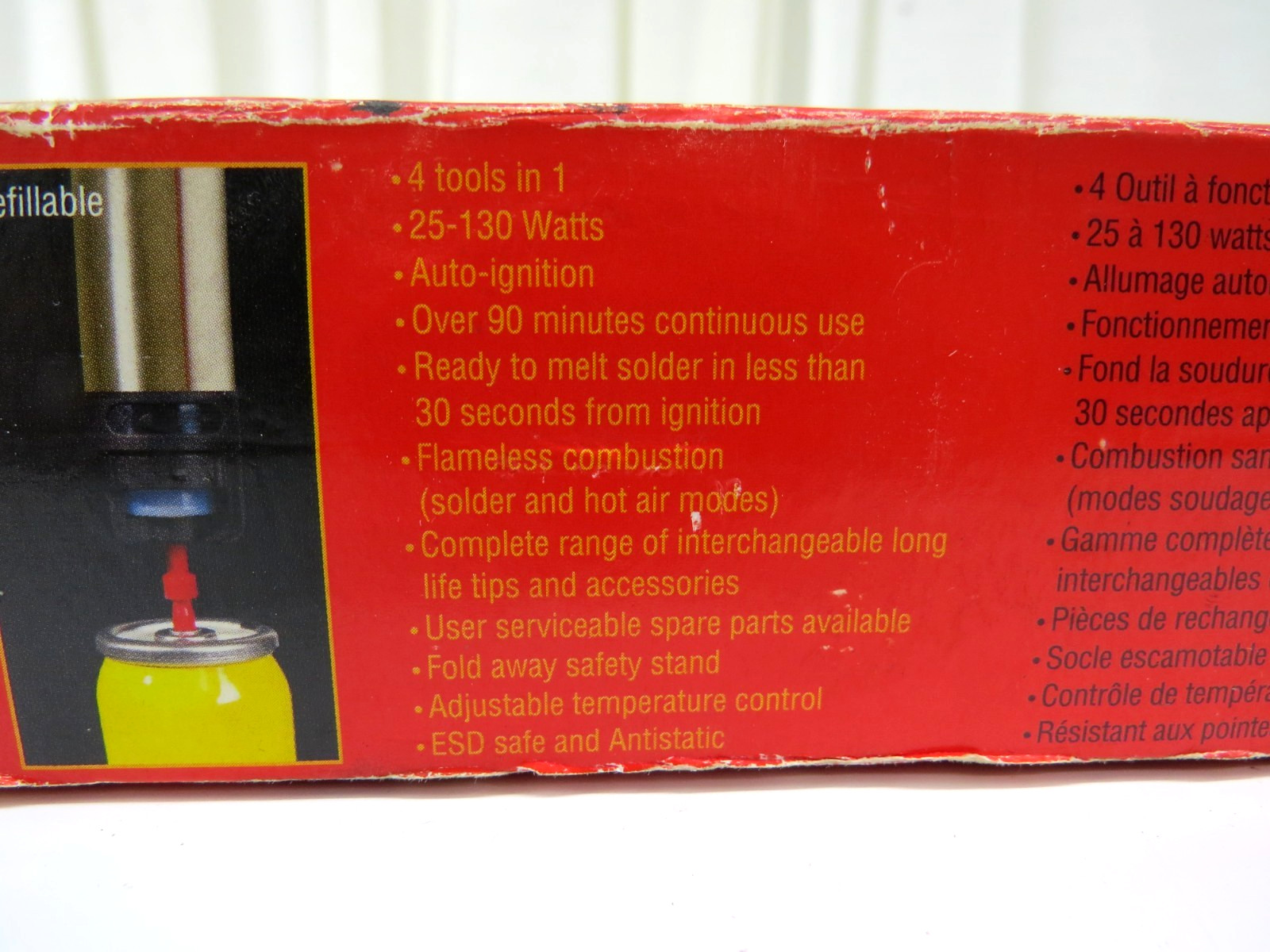 Snap On Gas Soldering Auto-Ignition Multi Kit 25-130 Watt W/Storage Case YAKS32A
