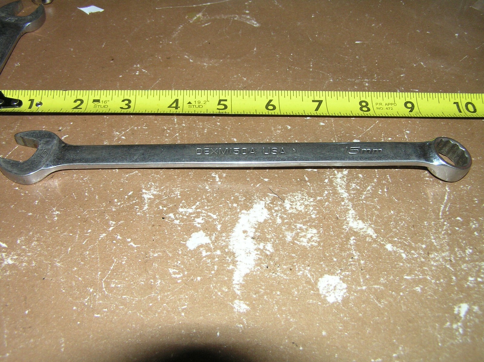 Snap On 15MM Standard Length Combination Wrench OEXM150A New Script