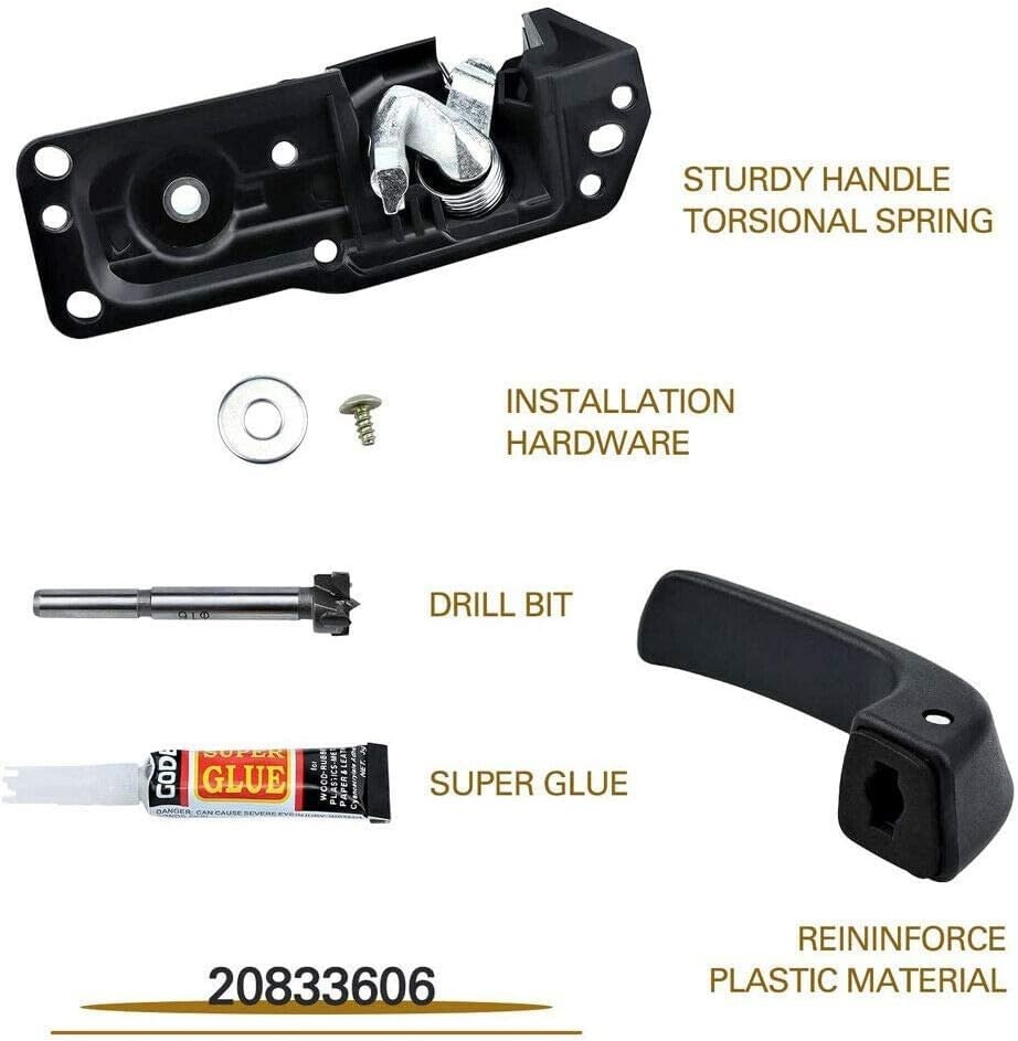 20833606 Driver Side Interior Door Handle for Chevy Silverado/GMC Sierra 1500