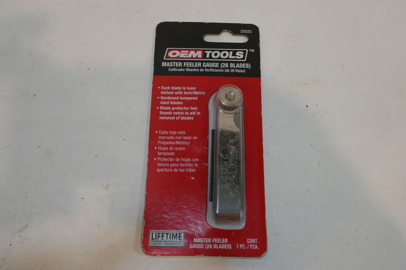 OEM 25025 26-Blade Master Feeler Gauge Measure Barrel To Frame Gap Clearance