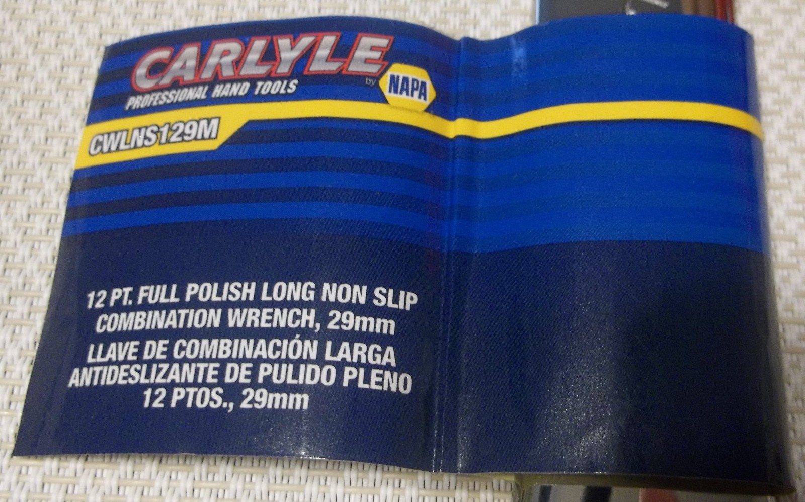 Carlyle 12 pt. Full Polish Long Non Slip Combination Wrench 29mm (CWLNS129M)