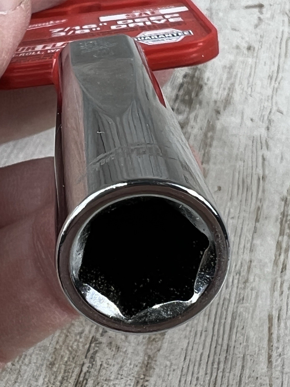 Milwaukee 7/16 in. Deep, 3/8 in. Drive SAE 4 Flat Sides Standard Deep Socket