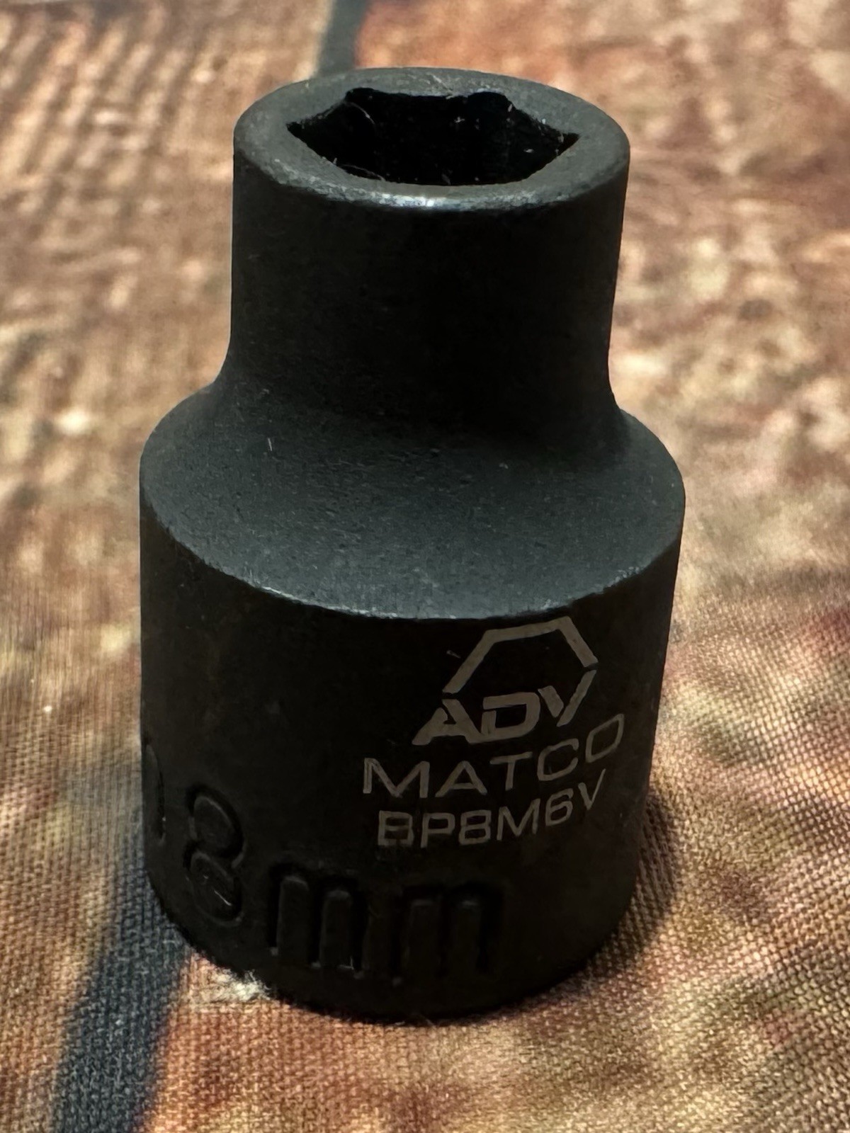 Matco ADV BP8M6V 3/8in. Drive 6-Point Shallow Impact Socket – 8mm