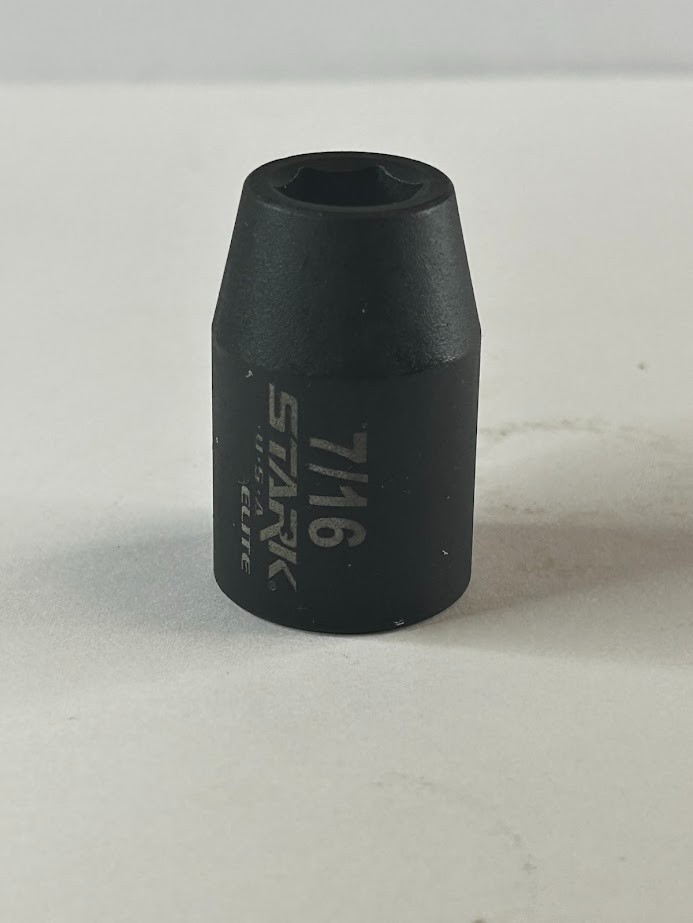 STARK 7/16″» x 1/2″ Impact Socket – 6 Point – Free USA Shipping