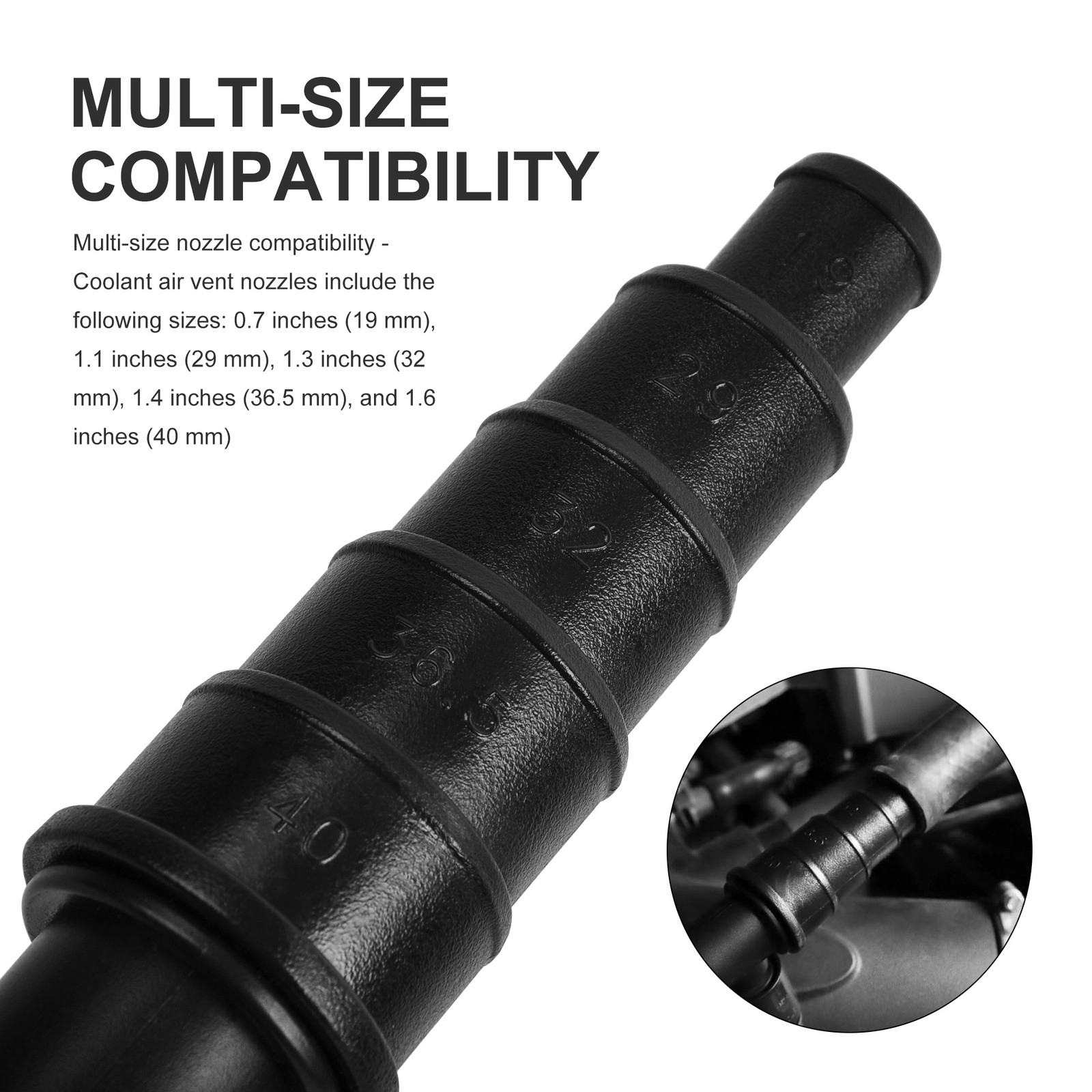 Coolant System Flush Gun Cooling System Coolant Hose Radiator Tool Water stopper