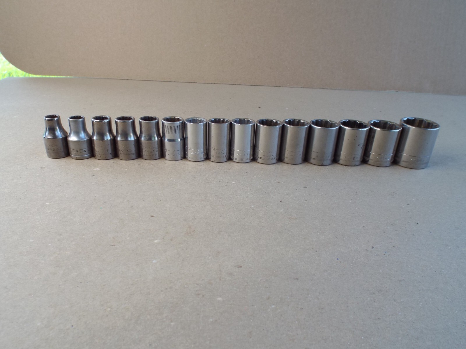 VTG 15 Pc Craftsman USA Metric Socket 9-27mm Lot 1/2″ Dr 12 Pt – (Please Read)