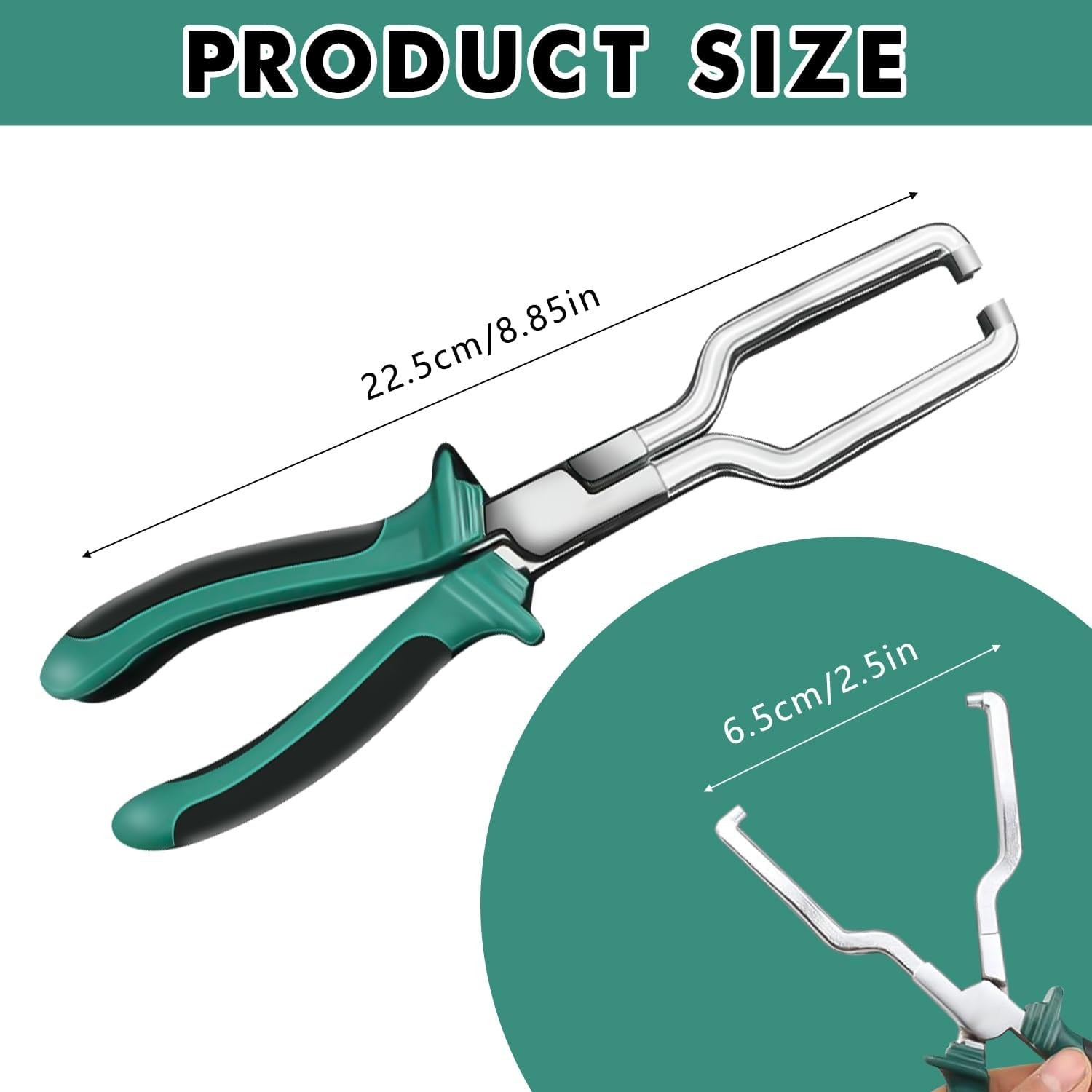9Inch Electrical Disconnect Pliers Fuel Line Clip Spark Plug Repair Tool 2-Pack