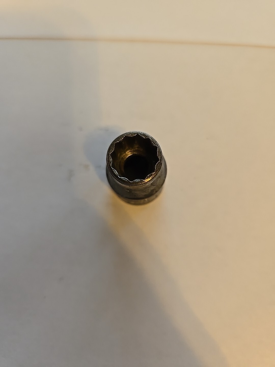 Snap On 3/8″ Drive 3/8″ 12PT SAE Shallow Chrome Socket USA Ugly F-121